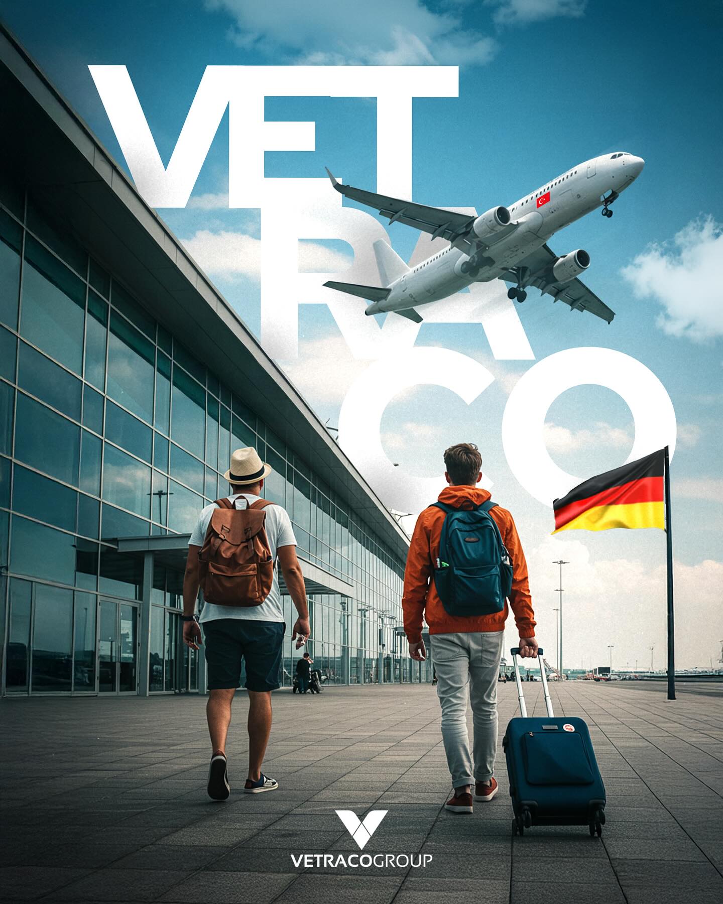 Mektech hava alanı almanca bayrağı